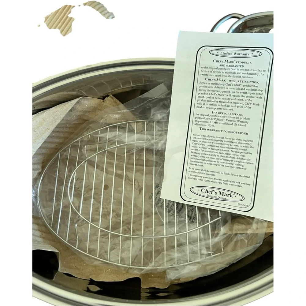 Metro Oval stainless steel Roaster with Induction Lid & Rack